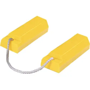 CHECKERS AC3515-P Airplane Chock 3 Inch Height Urethane Yellow | AE4WGM 5NHR2