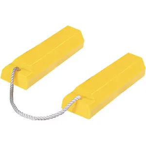 CHECKERS AC3518-RP-P Airplane Chock 3-1/4 Inch Urethane Yellow | AE4WGQ 5NHR5