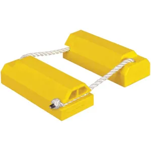 CHECKERS AC4614-LR-RP Airplane Chock 4-1/4 Inch Urethane Yellow | AE4WGV 5NHR9