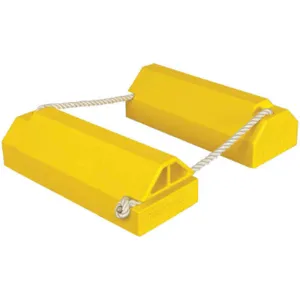 CHECKERS AC6820-LR-RP Airplane Chock 6-1/4 Inch Urethane Yellow | AE4WGX 5NHT1