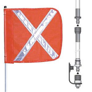 CHECKERS FS8-SPQD-O Warnpeitsche 8 Fuß inklusive Flagge | AA7MWH 16D805