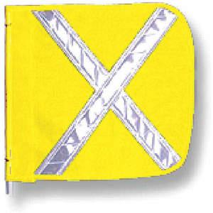 CHECKERS FS9025-16-Y Hd Flag Reflexite x 16 x 16 Inch Yellow | AA7MWX 16D827