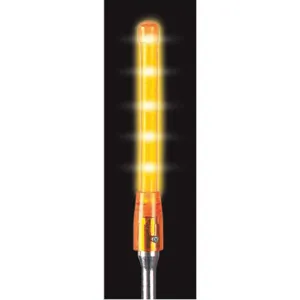 CHECKERS FSLED12-6-A Warning Whip Glo-worm Led Light Amber | AE6TRT 5UYN7