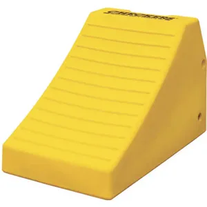 CHECKERS MC3011 Wheel Chock 16 Inch H Urethane Yellow | AB6PHP 21ZF81