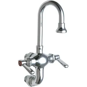 CHICAGO FAUCETS 225-ABCP Gooseneck Kitchen Faucet 2 Gpm 3-3/8in Spout | AB8RUR 26Y275