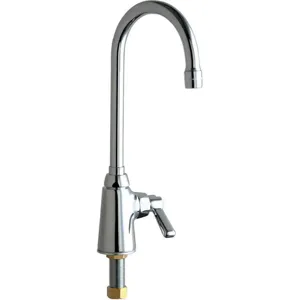 CHICAGO FAUCETS 350-ABCP Gooseneck Kitchen Faucet 2.2 Gpm 5-1/4in Spout | AE6RJG 5UTT4