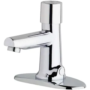 CHICAGO FAUCETS 3501-4E2805ABCP Metering Faucet Metering 0.5 Gpm Deck | AF9AJX 29RR60