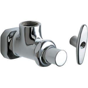 CHICAGO FAUCETS 442-LKABCP Multi-turn Stop Angle 1/2 Inch x 1/2 In | AE6RJL 5UTU1
