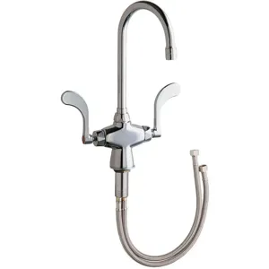 CHICAGO FAUCETS 50-317XKABCP Gooseneck Kitchen Faucet 2.2 Gpm 5-1/4in Spout | AE6RJM 5UTU3