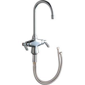 CHICAGO FAUCETS 50-XKABCP Gooseneck Kitchen Faucet 2.2 Gpm 5-1/4in Spout | AB8RVV 26Y303