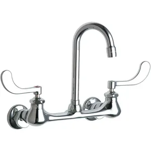 CHICAGO FAUCETS 631-ABCP Gooseneck Kitchen Faucet 2.2 Gpm 3-1/2 Inch Spout | AB8RQM 26Y198