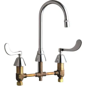 CHICAGO FAUCETS 786-E29ABCP Kitchen Faucet 2.2 Gpm 5-1/4in Spout | AF2PZV 6XAF5