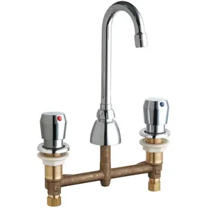 CHICAGO FAUCETS 786-G1AE3-665AB Gooseneck Faucet Metering Push Button | AE6RJT 5UTU9