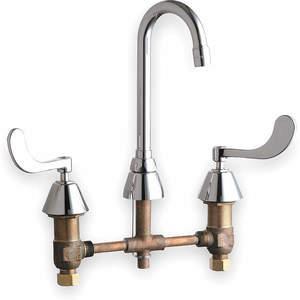 CHICAGO FAUCETS 786-GN1AE3ABCP Kitchen Faucet 2.2 Gpm 3-1/2 Inch Spout | AD2PKU 3TFH7