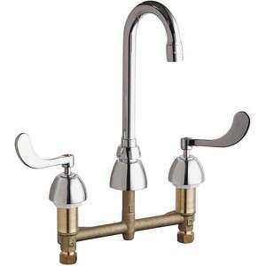 CHICAGO FAUCETS 786-GN1AE3XKAB Gooseneck Kitchen Faucet 2.2 Gpm 3-1/2 Inch Spout | AB8RVY 26Y306