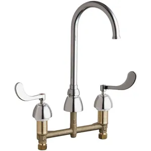 CHICAGO FAUCETS 786-GN2FCXKABCP Gooseneck Kitchen Faucet 1.5 Gpm 5-1/4in Spout | AB8RUA 26Y258