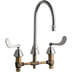 CHICAGO FAUCETS 786-GN8AE29ABCP Gooseneck Faucet Blade 1/2 Inch Male Npsm | AE6RJU 5UTV0