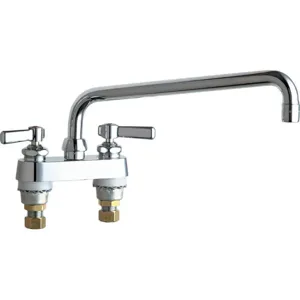 CHICAGO FAUCETS 895-L12ABCP Kitchen Faucet 2.2 Gpm 12 Inch Spout | AE6RJX 5UTV4