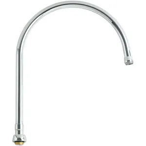 CHICAGO FAUCETS GN10ASWGJKABCP Gooseneck Spout Brass | AB8RTG 26Y240