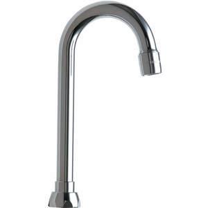 CHICAGO FAUCETS GN1AE3JKABCP Schwanenhalsauslauf Messing | AB8RRG 26Y217