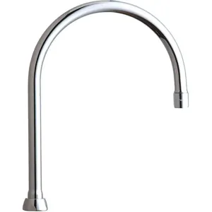 CHICAGO FAUCETS GN8AE3JKABCP Gooseneck Spout Brass | AB8RRJ 26Y219