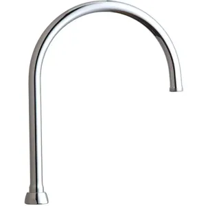 CHICAGO FAUCETS GN8AJKABCP Gooseneck Spout Brass | AB8RQZ 26Y210