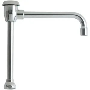 CHICAGO FAUCETS GN8BVBJKABCP Gooseneck Spout Brass | AB8RTP 26Y247