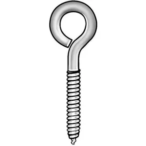 CHICAGO HARDWARE 07865 8 Eye Bolt, Steel, 5/16 X 3-7/8 Inch Size, 10Pk | AE7PLY 5ZU96