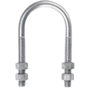 CHICAGO HARDWARE 53225 9 U-Bolt, Round, Low Steel, 3/8-16 Thread Size, 10Pk | AB6ABB 20W529