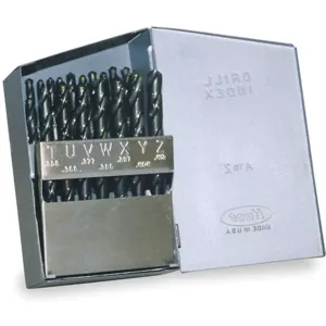 CLE-LINE C21158 Jobber Drill Set 26 Piece Letter High Speed Steel 118 Degress | AB8WMT 2A737