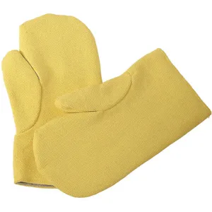 CHICAGO PROTECTIVE APPAREL 174-KV Heat Resistant Mittens Kevlar Yellow Pr | AF6KVK 19TU13