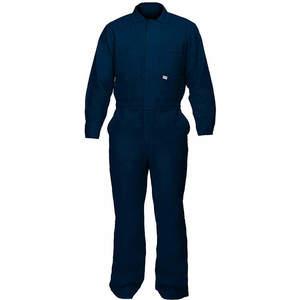 CHICAGO PROTECTIVE APPAREL 605-IND-N- M Flame-Resistant Coverall Navy Blue M | AH2AAC 23TN37