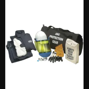 CHICAGO PROTECTIVE APPAREL AG-12 -L Arc Flash Jacket And Bib Kit Navy L | AF7ZFJ 23TN70