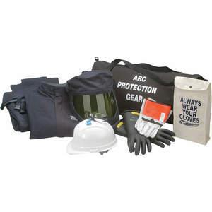 CHICAGO PROTECTIVE APPAREL AG-43-3XL Arc Flash Jacke und Latzset Marineblau 3xl | AF7ZFP 23TN89