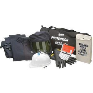 CHICAGO PROTECTIVE APPAREL AG-43-XL Arc Flash Jacke und Latzset Marineblau XL | AF7ZFN 23TN87