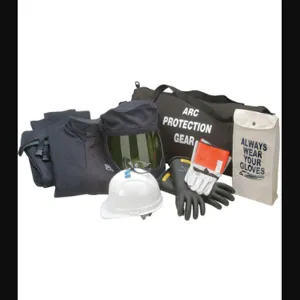 CHICAGO PROTECTIVE APPAREL AG-43-L Arc Flash Jacket And Bib Kit Navy L | AB7KPU 23TN86