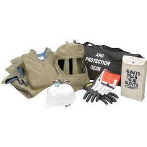 CHICAGO PROTECTIVE APPAREL AG-44-2XL Arc Flash Jacket and Bib Kit Olive 2XL | AH2AAE 23TN96