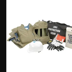 CHICAGO PROTECTIVE APPAREL AG-44-2XL Arc Flash Jacket and Bib Kit Olive 2XL | AH2AAE 23TN96