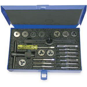 CLEVELAND C00526 Tap and Die Set #4 to #12 22 Pieces | AJ2GXT 4ALF9