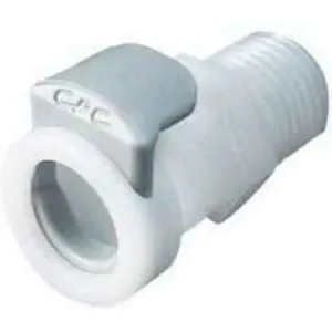 COLDER PRODUCTS COMPANY APC10004 Coupler Push In Acetal White | AF7XNV 23MG73