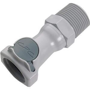 COLDER PRODUCTS COMPANY HFC101212 Coupler Polypropylene Gray Push In | AG9YYD 23MH04