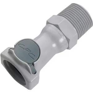 COLDER PRODUCTS COMPANY HFCD101212 Coupler Polypropylene Gray Push In | AG9YZA 23MH24