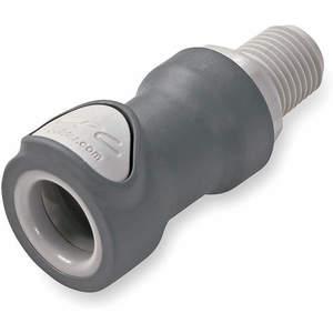 COLDER PRODUCTS COMPANY NS4D10004 Inline Coupler Polypropylene/abs Shut-off | AC4AXZ 2YDP2