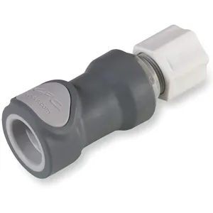 COLDER PRODUCTS COMPANY NS6D13008 Inline Coupler Polypropylene Shut-off | AC4AYQ 2YDR8