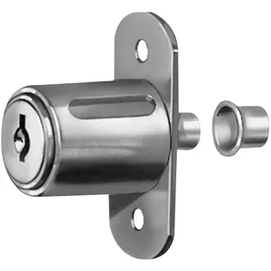 COMPX NATIONAL C8043-C415A-14A Sliding Door Lock Nickel Key C415a | AE3PLX 5ELC2