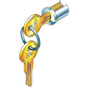 COMPX NATIONAL C700LP-103T-15 Lock Plug Satin Nickel Key 103t | AE3PMT 5ELH1