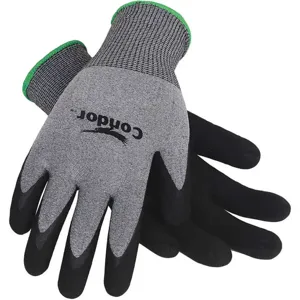 CONDOR 19K975 Coated Gloves S Gray/black Pr | AA8PYL