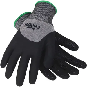 CONDOR 19K992 Coated Gloves L Gray/black Pr | AA8PZE