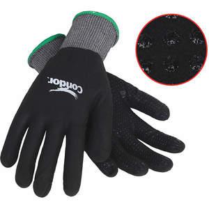 CONDOR 19K997 Coated Gloves L Gray/black Pr | AA8PZJ
