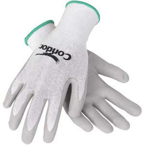 CONDOR 19L418 Cut Resistant Gloves Gray/white L Pr | AA8QBF
